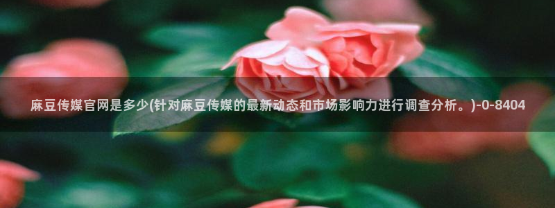 麻豆传媒官网作品：麻豆传媒官网是多少(针对麻豆传媒的最新动态和市场影响力进行调查分析。)