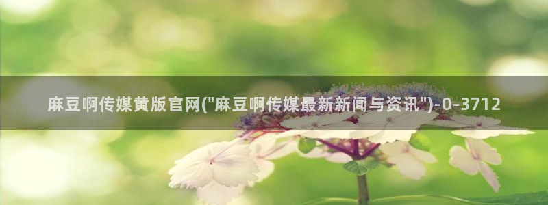 麻豆传媒福利官网：麻豆啊传媒黄版官网(\